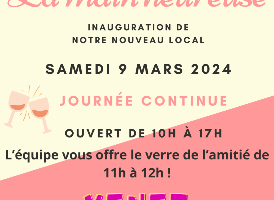La Main heureuse inaugure son nouveau local